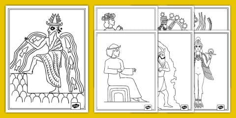 Ancient Sumer Godly Fact Cards