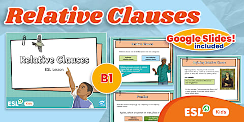 Using Relative Clauses Poster Relative Pronouns Poster