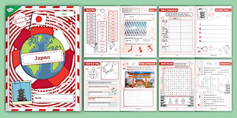 Explore: Japan Activity Booklet - EYFS