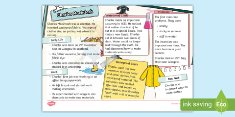 Fact File Definition John Boyd Dunlop Fact File Template