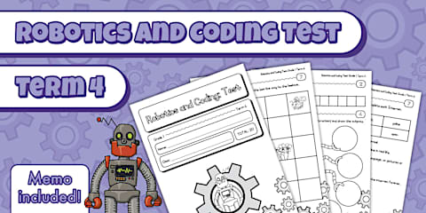 Grade 1 Robotics and Coding - Term 4 - Robotics Worksheet: Components ...
