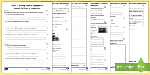 Grade 4 History: Term 1 Project Activity
