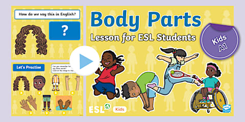 Parts of the Body Interactive Labelling Activity