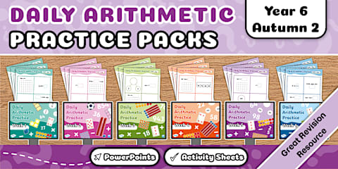Year 6 Autumn 1 Daily Arithmetic Practice Pack