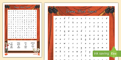 Elements of Drama Word Search