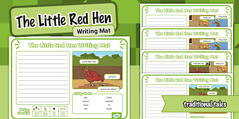 The Little Red Hen Story Mind Map