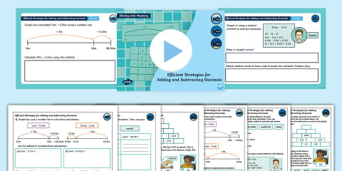 Year 5 Diving into Mastery: Step 7 Subtract Decimals with Different ...