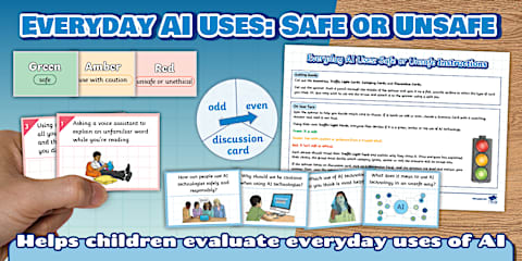 KS1 Safe and Responsible AI Use Activity Mat