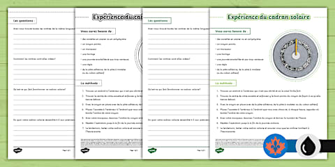 How to Grow a Rainbow Experiment Science Activity French