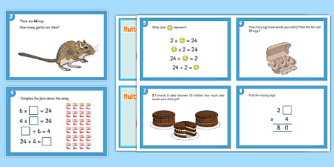 Year 3 Deriving Multiplication and Division Facts Lesson Teaching Pack
