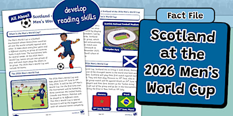 Giant Map of Scotland Research Activity Pack with Cut-Outs