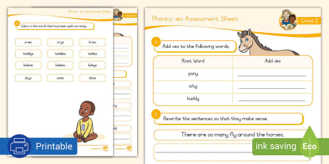 Grade 2 Phonics: ea Assessment Sheet