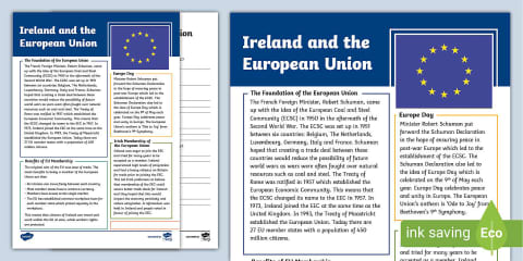 Ireland and the European Union (PowerPoint)