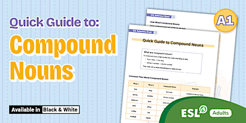 Understanding Compound Nouns Lesson Pack