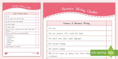 Level 3 Writing - Narrative Writing Planning Sheet Exemplar