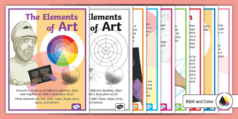 Elements of Art Matching Worksheet