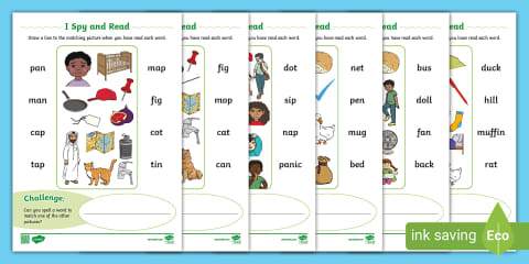 Phase 3 Phonics - I Spy and Read