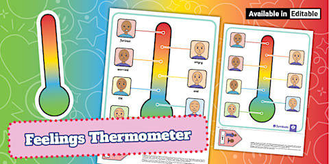 Feelings Thermometer Worksheet