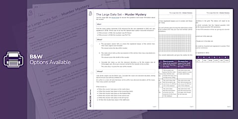 The Large Data Set Murder Mystery - Edexcel