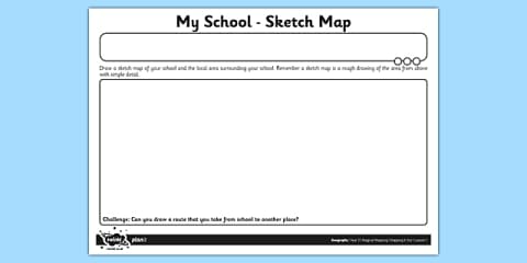 Student Printable Map Make Your Own School Map Worksheet