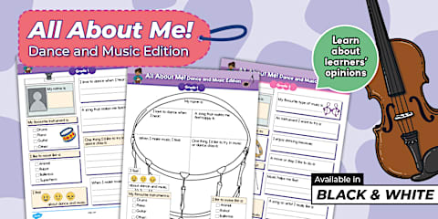 The Elements of Dance Time Worksheet