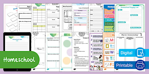 Weekly Homeschool Schedules With Daily Themes