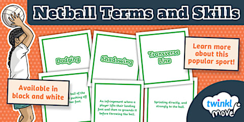 Positions on a Netball Court Worksheet