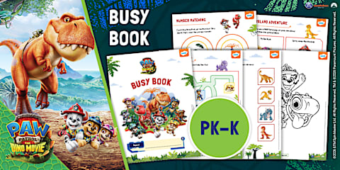 PAW Patrol: The Dino Movie – Gross Motor Movement Cards for PreK-K