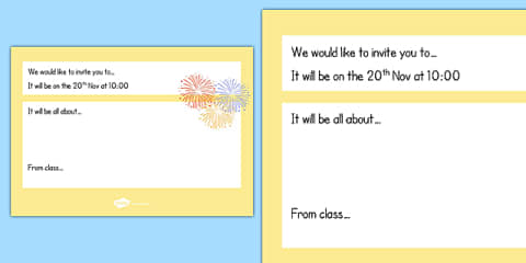 Assembly Invitations