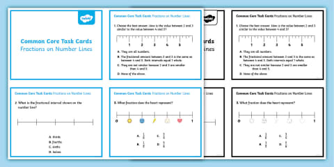 Fraction Review Challenge Cards for 3rd-5th Grade