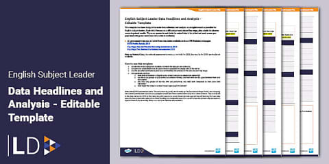 Primary English Leader 'At a Glance' Subject Overview