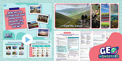Geo Wonderers KS1: The United Kingdom - Where Do We Live? Lesson Pack 1