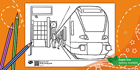 Basic Train Colouring In My First Trains Colouring Pack