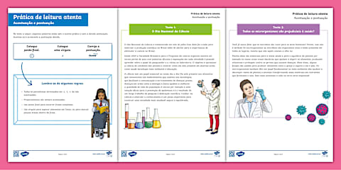 Revisão das Regras de Pontuação - Exercícios de Reforço