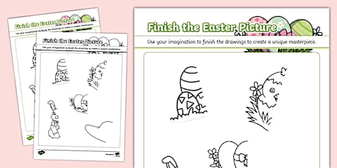 KS1 Easter-Themed Colour by Word Class Worksheet
