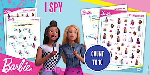 Barbie: Count and Add Within 5 Activity Sheet