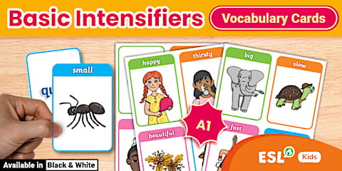 ESL Basic Intensifiers Lesson [Kids, A1]
