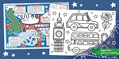 The United Kingdom Activity Booklet (Ages 3 - 5)