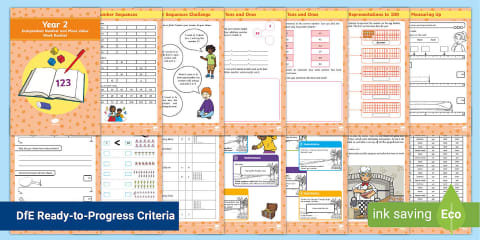Maths Place Value and Number Booklet (Ages 6 - 7)