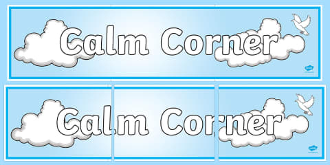 'I Can Calm Myself Down' Prompt Display Sign