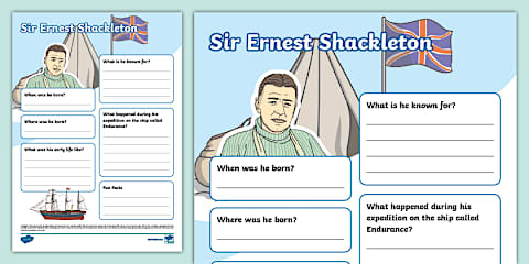 Ernest Shackleton Fact File Template