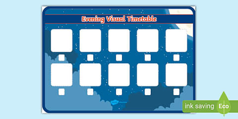 Visual Bus Timetable Busy Bee Themed Visual Timetable