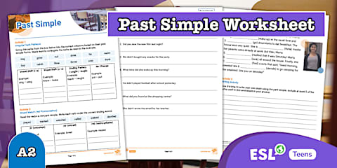 ESL Past Simple vs Present Perfect Activity Sheet [Adults, B1]