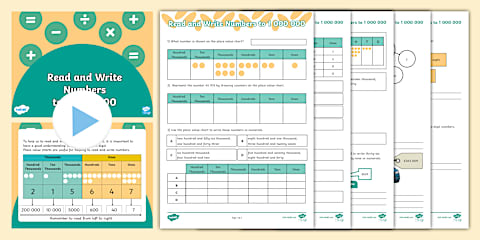 Year 6 Read and Write Numbers to 10 000 000 Teaching Pack