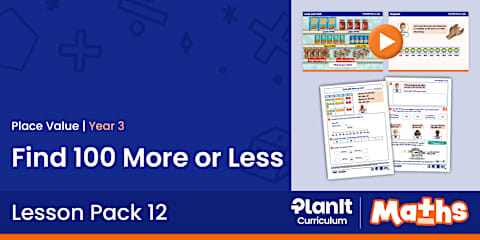 NPV3–11: Find 10 More or Less | Place Value | Maths | Year 3