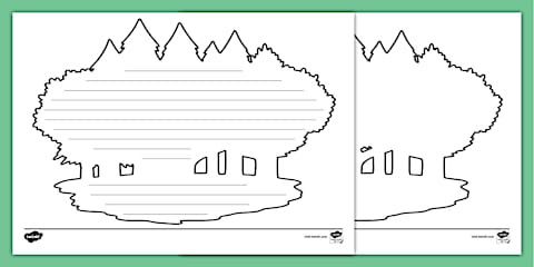 Tree Stump Writing Frame Sycamore Tree Writing Template