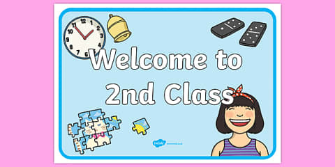 Welcome to 5th Class Display Poster