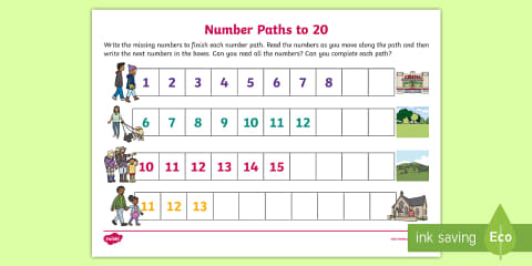 Understanding 20 Activity Counting Objects to 20 Activity