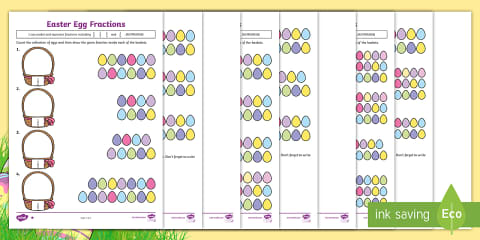 Easter Joke Simplifying Fractions Code Breaker Worksheet