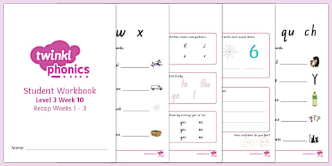 Twinkl Phonics 'Revision Week 4 -6' - Level 3 Week 11 Workbook